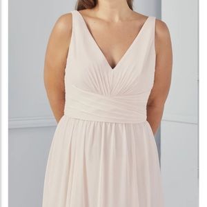 Amsale Justine bridesmaid dress  peony